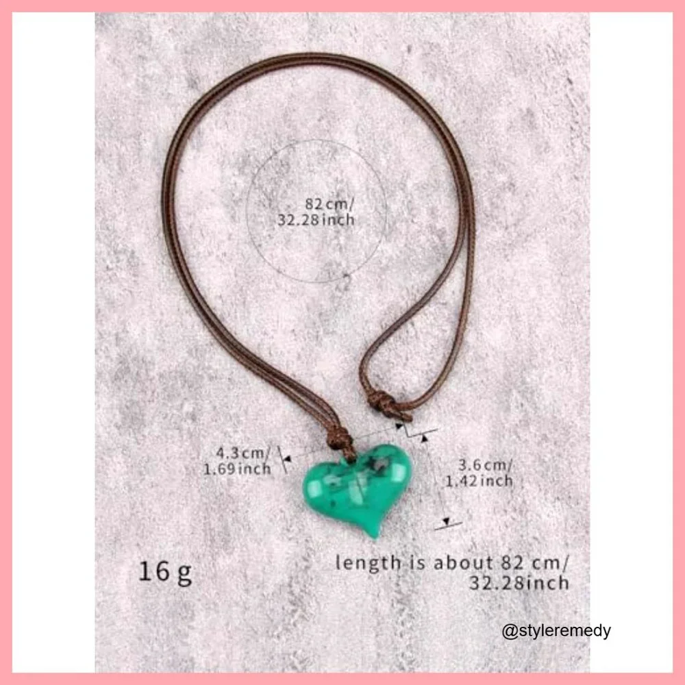 Faux Leather Long Pendant Choker Necklace Bohemian Layered Jewelry - Picture 6 of 7